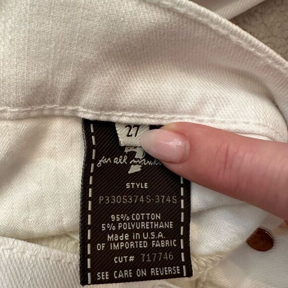 NWOT 7 for All Mankind low rise flare - Picture 8 of 8